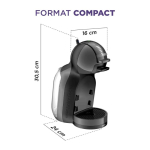 Koffiemachine met hogedruksysteem Krups Dolce Gusto kleur antraciet