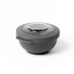 Lunchbox van plastic en tritan met lekdicht deksel 200 ml kleur grijs