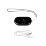 Elektronische meter met digitaal scherm en USB-C-opladen 99 m kleur zwart
