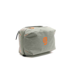 Grote waterdichte Peak Design toilettas van nylon met haak kleur donkergroen