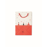 Kleine cadeauzak van papier met kerstthema kleur wit zesde weergave