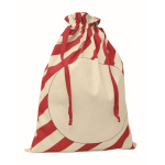 Grote kerst geschenkzak met touwsluiting 50x70cm kleur rood