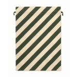 Grote kerst geschenkzak met touwsluiting 50x70cm kleur groen derde weergave