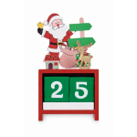Kerst bureaukalender met aftelling kleur gemengd derde weergave