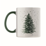 Keramische mok met kerstmotief en bijpassend oor 300 ml vierde weergave