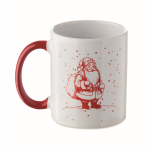Keramische mok met kerstmotief en bijpassend oor 300 ml
