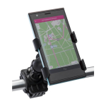 Zwarte plastic smartphonehouder speciaal voor fietsen eerste weergave