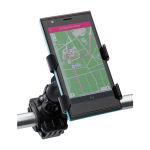 Zwarte plastic smartphonehouder speciaal voor fietsen derde weergave