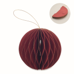 Vouwbaar papieren kerstboom ornament, personaliseerbaar kleur rood