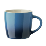 Keramische mok in verschillende kleuren met een degradé effect 300ml kleur blauw achtste weergave