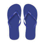 Plastic strandslippers in één kleur, personaliseerbaar kleur blauw