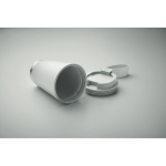 Dubbelwandig draagbare beker met RPET-lintje 300ml kleur wit