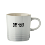 Keramische mok met vervagend kleureffect en witte binnenkant 290ml kleur wit weergave met bedrukking