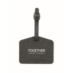 Reistag van PU en RPET voor Apple® apparaten kleur zwart hoofdweergave tweede weergave