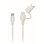 Externe batterij met snelladen, compatibel met laptops, 5.000 mAh kleur wit achtste weergave