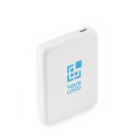 Externe batterij met snelladen, compatibel met laptops, 5.000 mAh kleur wit weergave met bedrukking