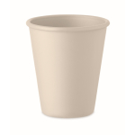 Herbruikbaar glas 200ml gemaakt van maïs met enkele wand kleur beige