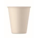 Herbruikbaar glas 200ml gemaakt van maïs met enkele wand kleur beige derde weergave