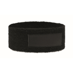 Hoofdband voor sport met personaliseerbaar patch kleur zwart