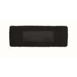 Hoofdband voor sport met personaliseerbaar patch kleur zwart tweede weergave