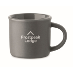 Keramische espresso mok, personaliseerbaar, 40ml kleur donkergrijs hoofdweergave