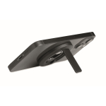 Ronde magnetische iPhone® houder met flessenopener kleur zwart vierde weergave