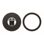 Ronde magnetische iPhone® houder met flessenopener kleur zwart zesde weergave