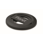 Ronde magnetische iPhone® houder met flessenopener kleur zwart tweede weergave