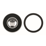 Ronde magnetische iPhone® houder met flessenopener kleur wit zesde weergave