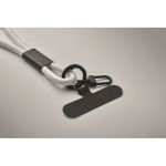 Mobiel lanyard met laad- en datakabel kleur wit foto bekijken vijfde weergave