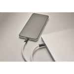 Mobiel lanyard met laad- en datakabel kleur wit foto bekijken zesde weergave