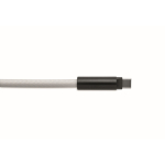 Mobiel lanyard met laad- en datakabel kleur wit tiende weergave