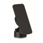 Magnetische telefoonhouder met laadfunctie kleur zwart vierde weergave