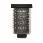 Stalen thee-infuser met plastic haakje kleur zwart vierde weergave