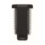 Stalen thee-infuser met plastic haakje kleur zwart vijfde weergave