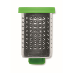 Stalen thee-infuser met plastic haakje kleur limoen groen vierde weergave