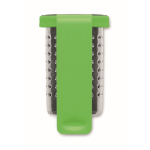 Stalen thee-infuser met plastic haakje kleur limoen groen vijfde weergave