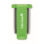 Stalen thee-infuser met plastic haakje kleur limoen groen hoofdweergave vijfde weergave