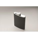 RVS flacon met imitatieleren coating 200ml kleur zwart foto bekijken tweede weergave