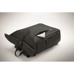 Roll-top rugzak voor laptop met trolleyriem 15'' kleur zwart foto weergave
