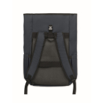 Roll-top rugzak voor laptop met trolleyriem 15'' kleur blauw zesde weergave