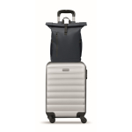 Roll-top rugzak voor laptop met trolleyriem 15'' kleur blauw achtste weergave