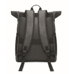 Roll-top rugzak voor laptop met trolleyriem 15'' kleur donkergrijs vijfde weergave