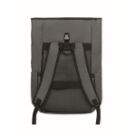Roll-top rugzak voor laptop met trolleyriem 15'' kleur donkergrijs zesde weergave