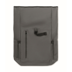 Roll-top rugzak voor laptop met trolleyriem 15'' kleur donkergrijs zevende weergave