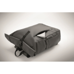 Roll-top rugzak voor laptop met trolleyriem 15'' kleur donkergrijs foto weergave