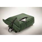 Roll-top rugzak voor laptop met trolleyriem 15'' kleur donkergroen foto weergave