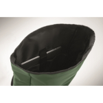 Roll-top rugzak voor laptop met trolleyriem 15'' kleur donkergroen foto weergave