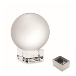 Ronde glazen trofee met bijpassende basis om te personaliseren kleur doorzichtig weergave met bedrukking