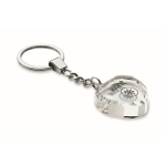 Glazen sleutelhanger in de vorm van een hart om te personaliseren kleur doorzichtig hoofdweergave
